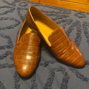 Womens size 10 J Crew loafer chestnut color